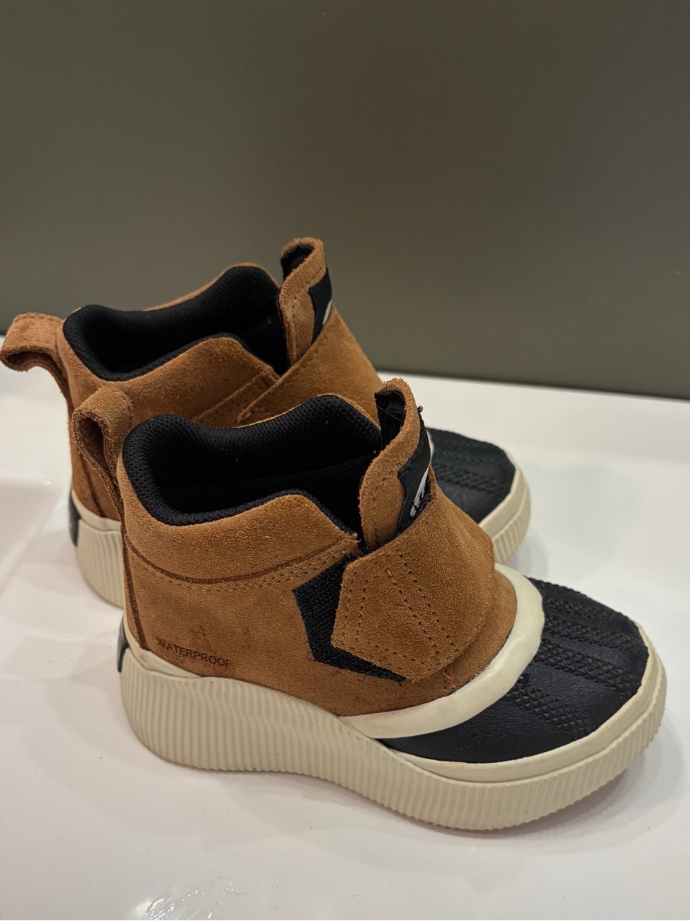 Sorel Toddler Waterproof Brown & Black Ankle Boots